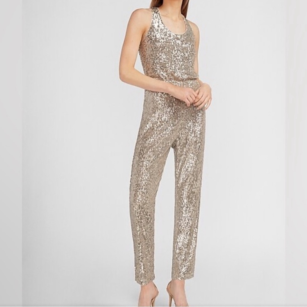 Express Sequin Jumpsuit